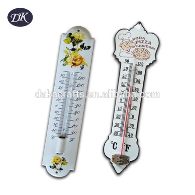 New wholesale Hot Selling Black Enamel With Glass Thermometer