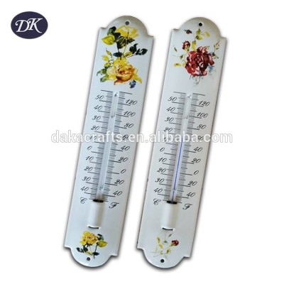 Durable New Arrival Enamel Garden Thermometers